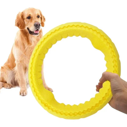 TPR Pet Flying Discs Dog Training Ring Puller Resistant Bite Floating Toy Puppy Outdoor Interactive Game Playing Products Supply