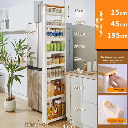 Narrow Kitchen Frie  elf Home Storage Organizer Plastic Wall Maximizing Utilization Ra elf