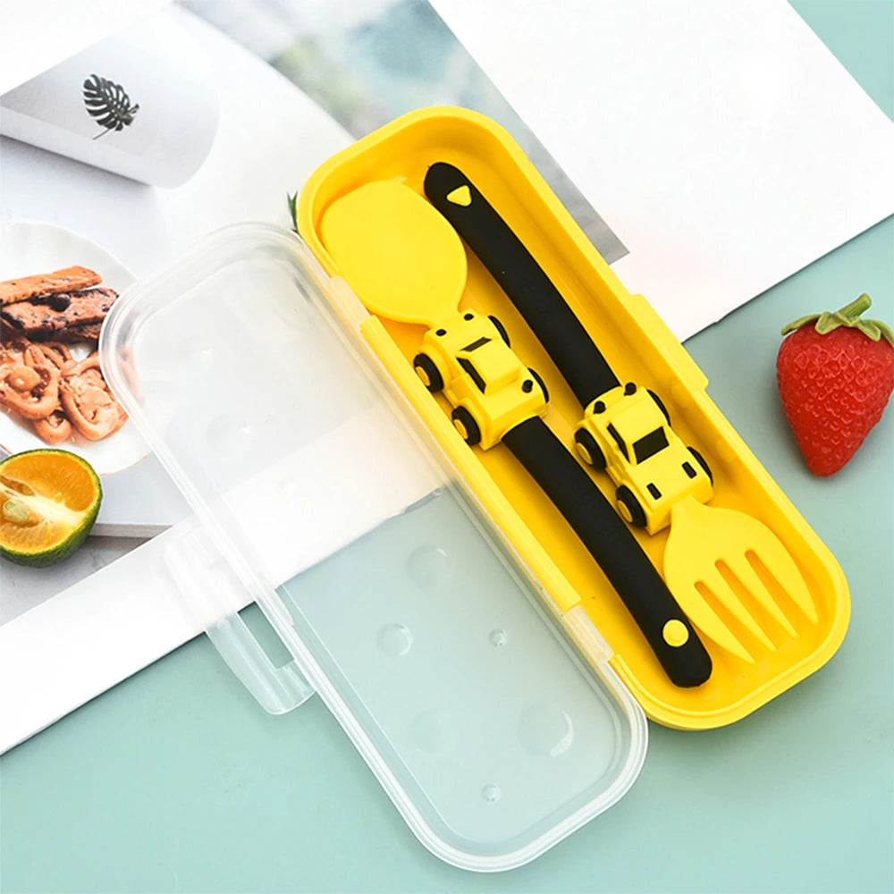Mother Kids Things for Baby Complementary Feeding Utensils Children's Dishware Babies Cutlery Spoon Tableware Fork Stuff Solid