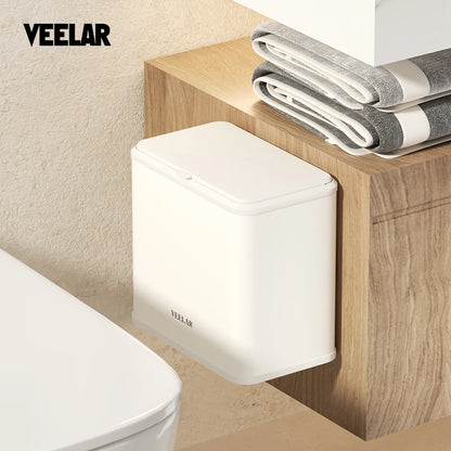 Kitchen  garbage can wall hanging waste paper basket trash can Kitchen cabinet hanging trash can Desktop trash bin dustbin with