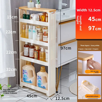 Narrow Kitchen Frie  elf Home Storage Organizer Plastic Wall Maximizing Utilization Ra elf