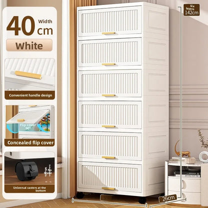 Batoom Kitchen  Storage Cabinet Multi-layer Ra Door Ba Flip Cover Cabinet Wall Mounted Organizer for Clothes Living ...