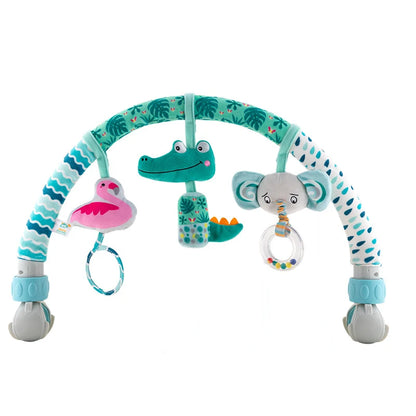 Baby Cart Arch Toys Newborn Ocular Development Toys Portable Adjustable Animal Crib Bell Toys Kids Early Education Toys Gifts