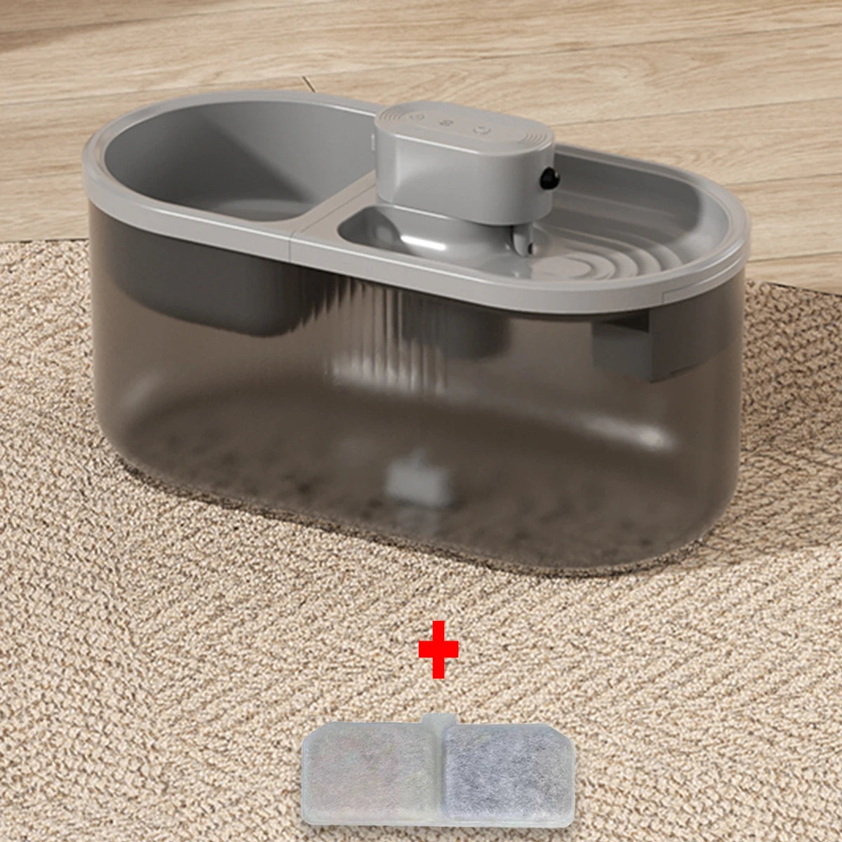 Pet Cat Automatic Induction Feeder Water Dispenser Large Capacity Water Dispenser Dry Wet Separation Food Container Pet Supplies