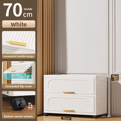 Batoom Kitchen  Storage Cabinet Multi-layer Ra Door Ba Flip Cover Cabinet Wall Mounted Organizer for Clothes Living ...