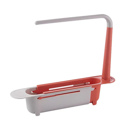 Kitchen Organizer Dish Drainer Telescopic Sink Racks Soap Sponge Holder Towel Stand Sink Shelf Tray Kitchen Storage