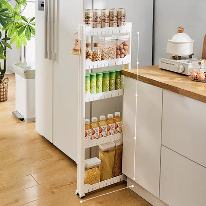 Narrow Kitchen Frie  elf Home Storage Organizer Plastic Wall Maximizing Utilization Ra elf