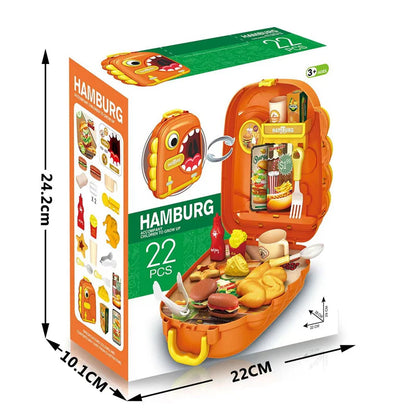 Kids Play Kitchen Set, Pretend Play Cooking Toys Set, Hamburg Doctor Tools Makeup Toys Playset For Toddlers, PlayHouse For Kids