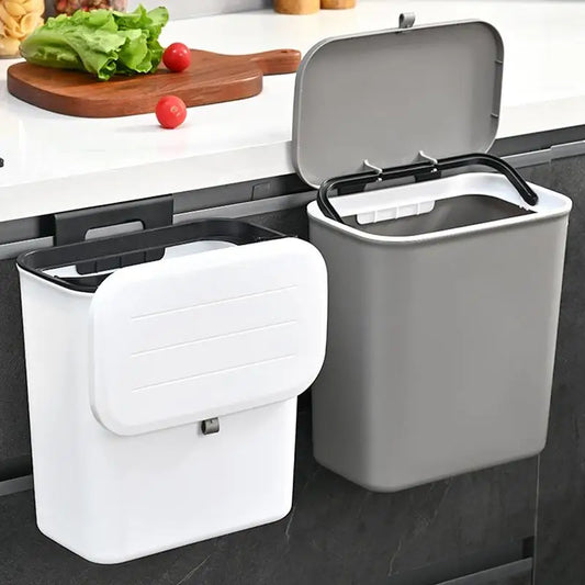 Large Size Wall-Mounted Kitchen Tra Can Living Room Batoom Hanging Waste Paper Basket Food Residue Classin Storage...