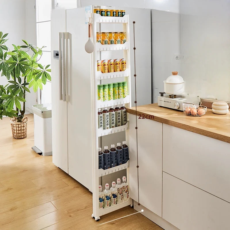 Narrow Kitchen Frie  elf Home Storage Organizer Plastic Wall Maximizing Utilization Ra elf