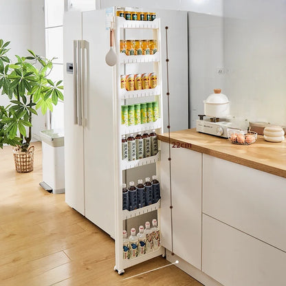 Narrow Kitchen Frie  elf Home Storage Organizer Plastic Wall Maximizing Utilization Ra elf