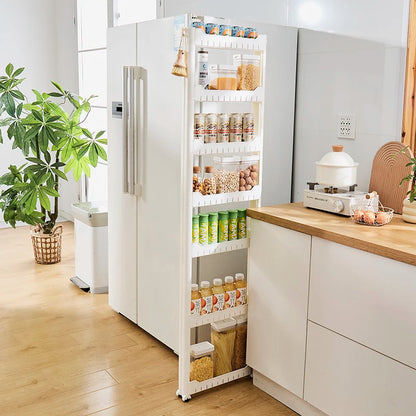 Narrow Kitchen Frie  elf Home Storage Organizer Plastic Wall Maximizing Utilization Ra elf