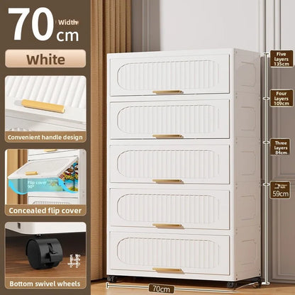 Batoom Kitchen  Storage Cabinet Multi-layer Ra Door Ba Flip Cover Cabinet Wall Mounted Organizer for Clothes Living ...