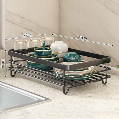 Kitchen rack dishware storage rack drain rack household multi-functional dish rack bowl and chopsticks storage box cupboard