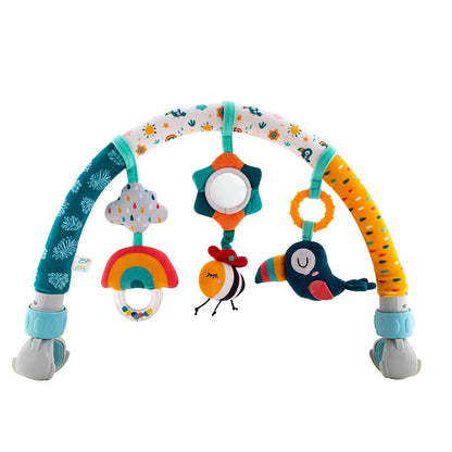 Baby Cart Arch Toys Newborn Ocular Development Toys Portable Adjustable Animal Crib Bell Toys Kids Early Education Toys Gifts