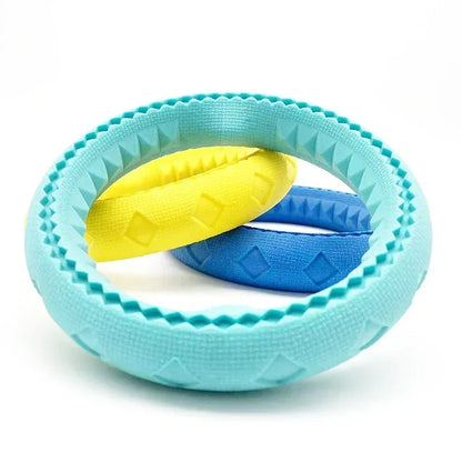 TPR Pet Flying Discs Dog Training Ring Puller Resistant Bite Floating Toy Puppy Outdoor Interactive Game Playing Products Supply