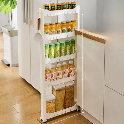 Narrow Kitchen Frie  elf Home Storage Organizer Plastic Wall Maximizing Utilization Ra elf
