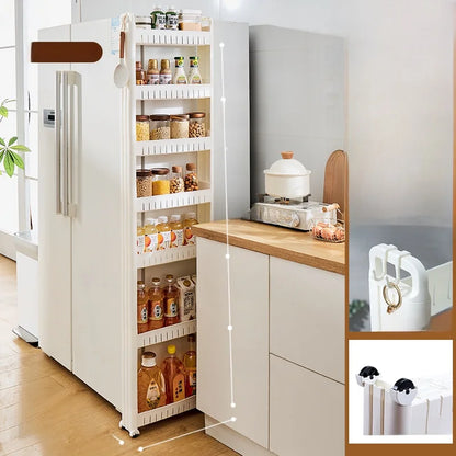 Narrow Kitchen Frie  elf Home Storage Organizer Plastic Wall Maximizing Utilization Ra elf