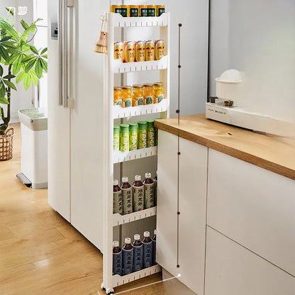 Narrow Kitchen Frie  elf Home Storage Organizer Plastic Wall Maximizing Utilization Ra elf