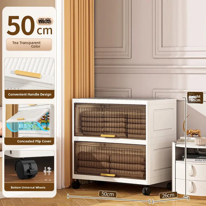 Batoom Kitchen  Storage Cabinet Multi-layer Ra Door Ba Flip Cover Cabinet Wall Mounted Organizer for Clothes Living ...