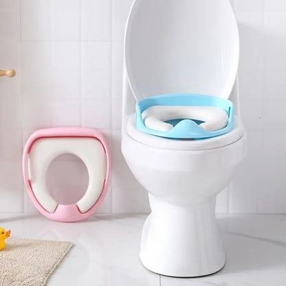 Children's Toilet Seat, Baby Soft Toilet Seat, Portable Baby Toilet Auxiliary