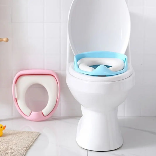 Children's Toilet Seat, Baby Soft Toilet Seat, Portable Baby Toilet Auxiliary