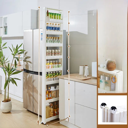 Narrow Kitchen Frie  elf Home Storage Organizer Plastic Wall Maximizing Utilization Ra elf