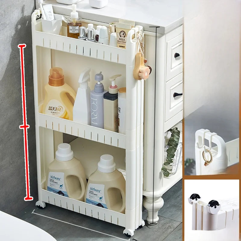 Narrow Kitchen Frie  elf Home Storage Organizer Plastic Wall Maximizing Utilization Ra elf