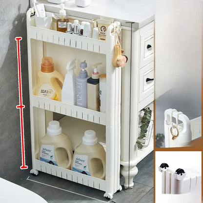 Narrow Kitchen Frie  elf Home Storage Organizer Plastic Wall Maximizing Utilization Ra elf
