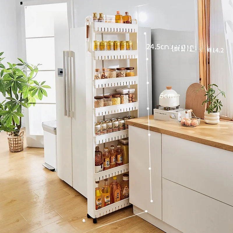 Narrow Kitchen Frie  elf Home Storage Organizer Plastic Wall Maximizing Utilization Ra elf