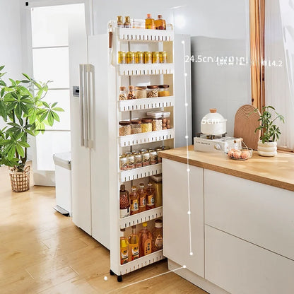 Narrow Kitchen Frie  elf Home Storage Organizer Plastic Wall Maximizing Utilization Ra elf