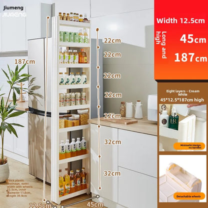 Narrow Kitchen Frie  elf Home Storage Organizer Plastic Wall Maximizing Utilization Ra elf