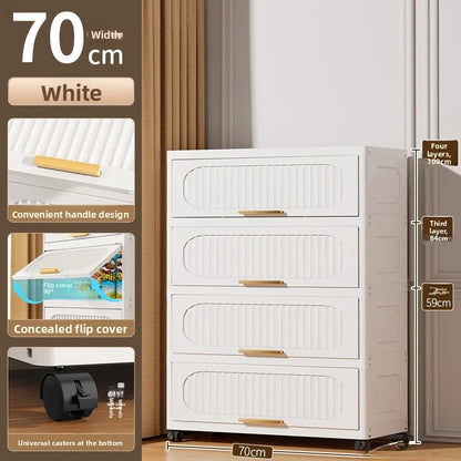 Batoom Kitchen  Storage Cabinet Multi-layer Ra Door Ba Flip Cover Cabinet Wall Mounted Organizer for Clothes Living ...