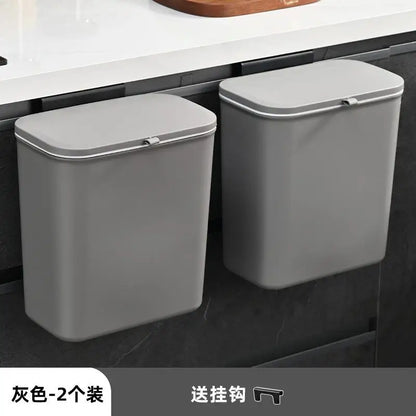 Large Size Wall-Mounted Kitchen Tra Can Living Room Batoom Hanging Waste Paper Basket Food Residue Classin Storage...